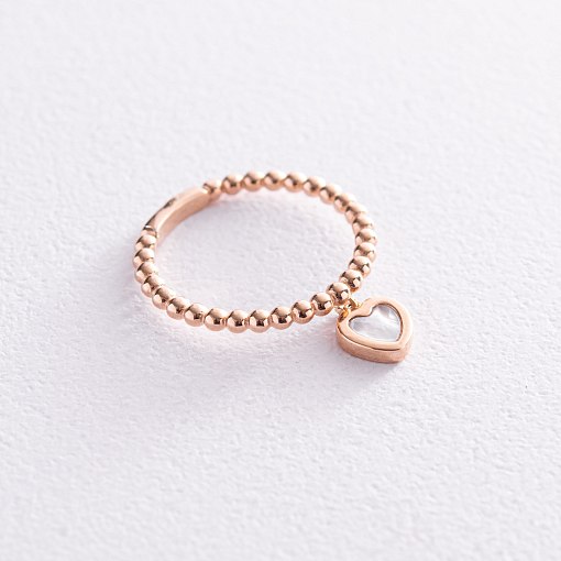 Кулькова золота каблучка 