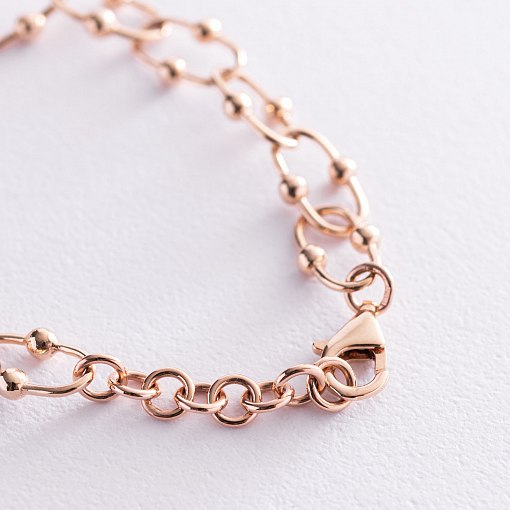 Браслет "Фантазия" в красном золоте б04711 4