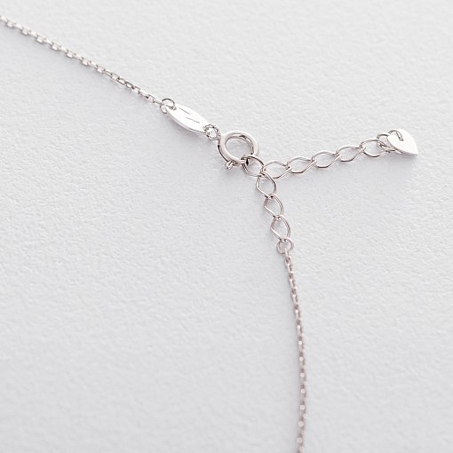 Кольє Монеточка в білому золоті (можливе гравіювання) кол01480 8