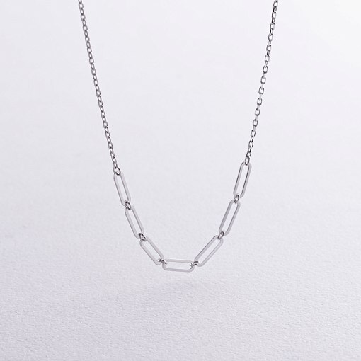 Кольє - ланцюжок в білому золоті кол02383