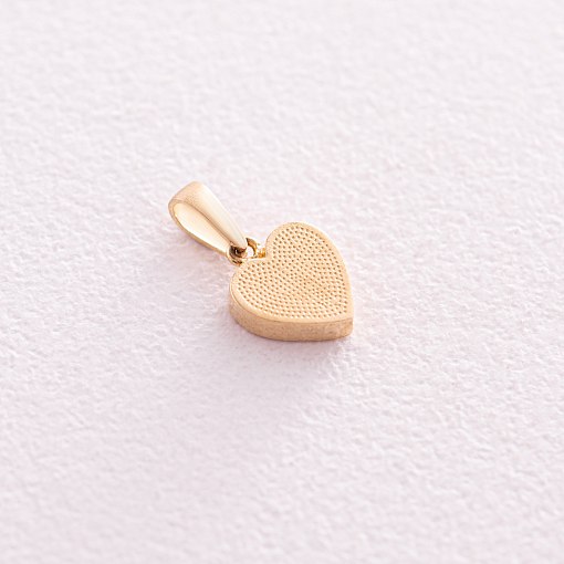 Кулон "С Украиной в сердце" в желтом золоте (голубая и желтая эмаль) п03734 5