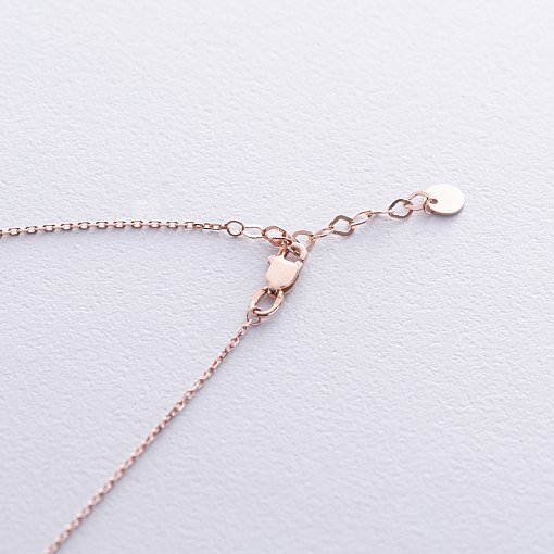 Колье "Сердечко" в красном золоте кол02471 7