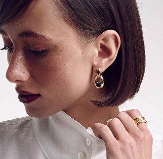 Кольцо "Gina" в желтом золоте к07391 №35