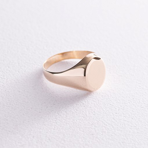 Печатка в жовтому золоті (можливе гравіювання) к07198