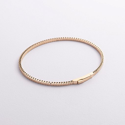 Жесткий браслет "Kylie" в желтом золоте б05543 5