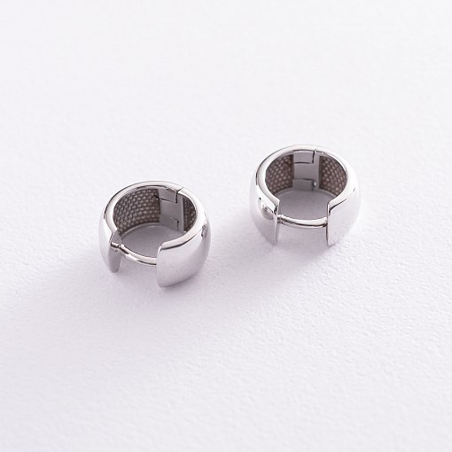 Серьги - кольца (белое золото) с07049 4