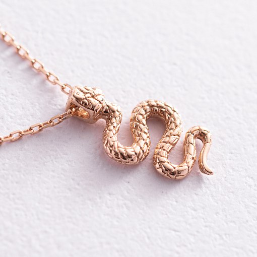 Золотое колье "Змея" кол02053 3