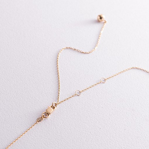 Колье "Шарики" в желтом золоте кол02064 6