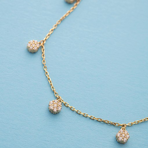 Кольє Весна в жовтому золоті кол01401 6