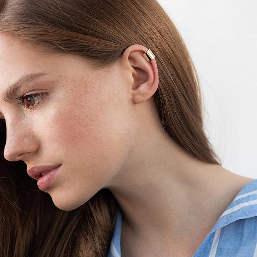 Серьга - каффа (желтое золото) с06951 9