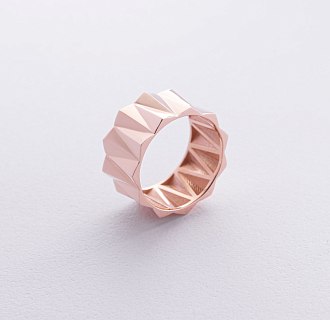 Широкое золотое кольцо "Christina" к08184