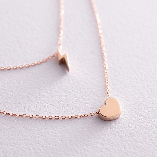 Подвійне золоте кольє 