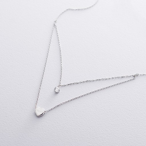 Золоте подвійне кольє 