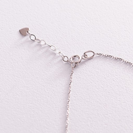 Колье "Шар" в белом золоте (0.5 см) кол02006 4