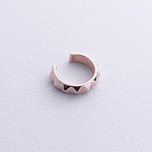 Серьга - каффа "Mona" в красном золоте с08847