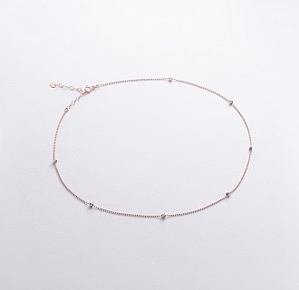 Колье "Шарики" в красном золоте кол02582