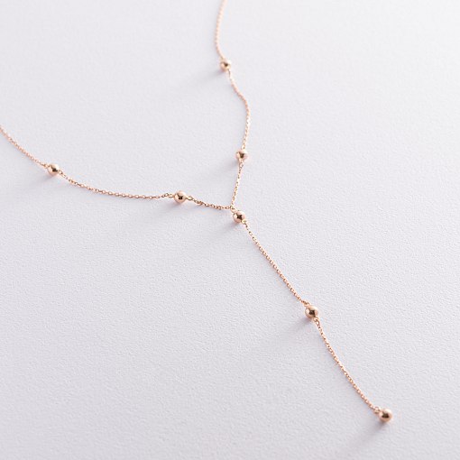 Золотое колье "Шарики" кол01918 5