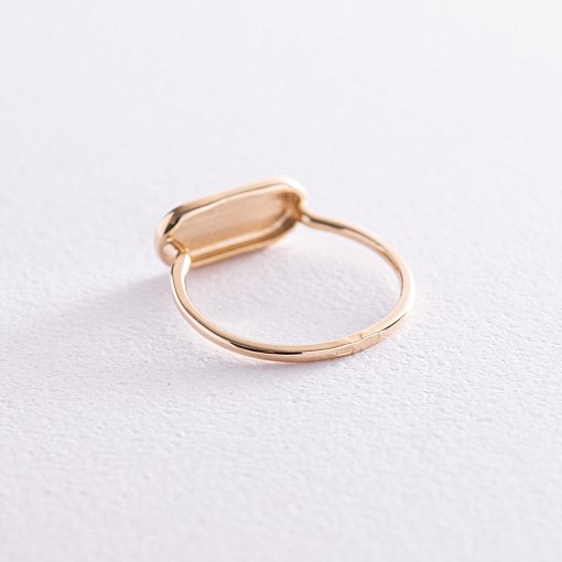 Каблучка в жовтому золоті (можливе гравіювання) к07206 5