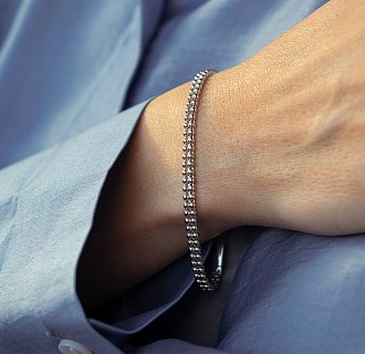 Браслет "Шарики" в белом золоте б05758 №11