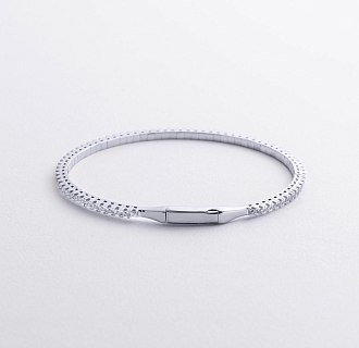 Золотой браслет "Clarice" с дорожкой камней б05558 №4