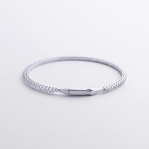 Золотой браслет "Clarice" с дорожкой камней б05558 6