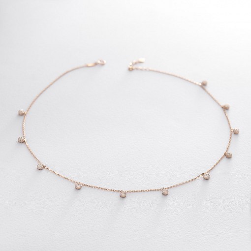 Кольє Весна в червоному золоті кол01427