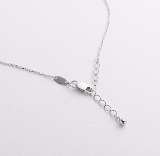 Колье "Шарики" в белом золоте кол02609 №3