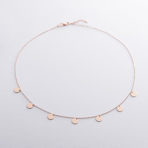 Золоте кольє з монетками 7 шт кол01417