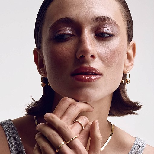 Золота Каблучка в стилі мінімалізм к05332 12