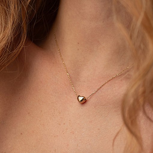 Золоте кольє із сердечком кол01339 3