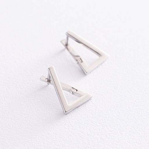 Золотые серьги "Импровизация" с07284 2