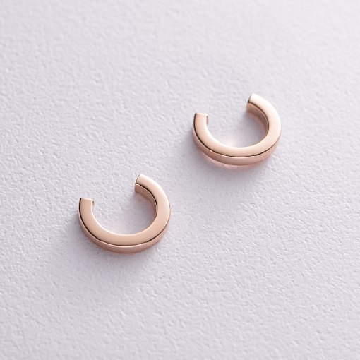 Серьги - пусеты "Мэрилин" в желтом золоте с08178