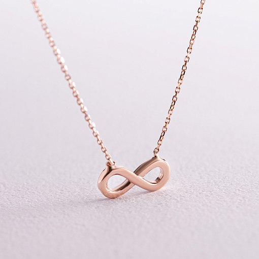 Золотое колье "Бесконечность" кол02318