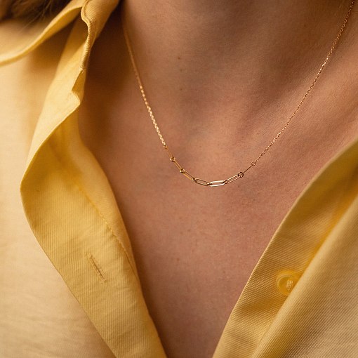 Кольє - ланцюжок в червоному золоті кол02378 4