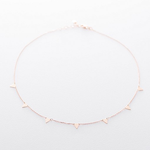 Колье Лучи солнца в красном золоте кол01455