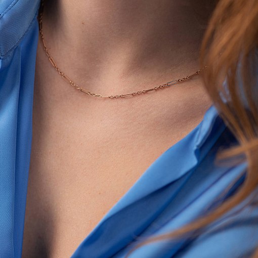 Кольє - ланцюжок в червоному золоті кол02374 4