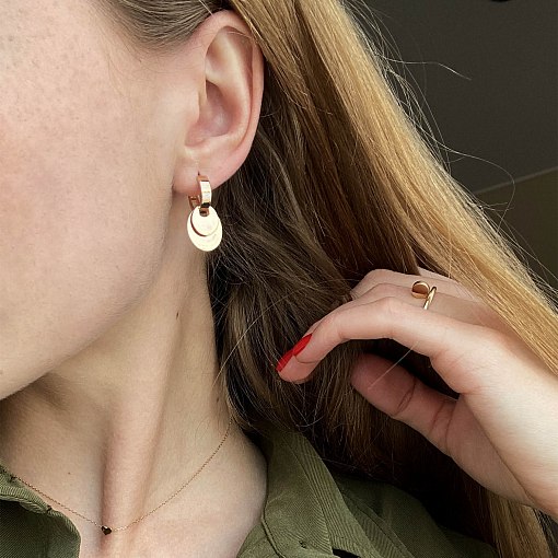 Кольцо "Гвоздь" в красном золоте к04439 5