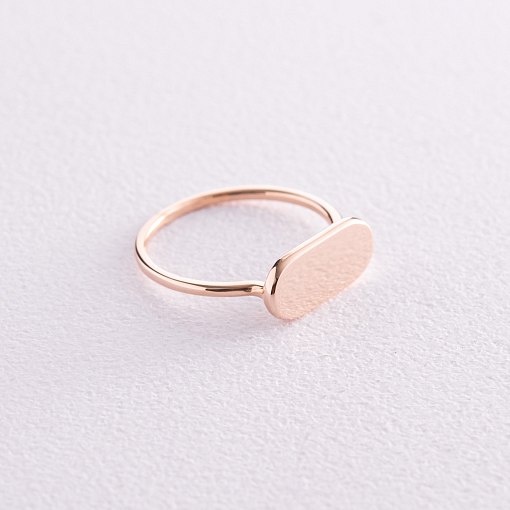 Каблучка в червоному золоті (можливе гравіювання) к07134 4