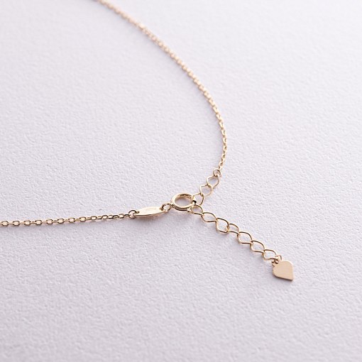 Кольє з кульками в жовтому золоті кол02384 6