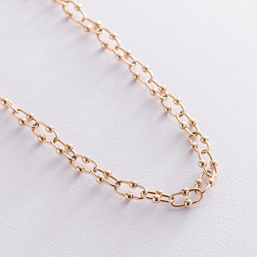 Колье "Фантазия" в желтом золоте кол01910 5