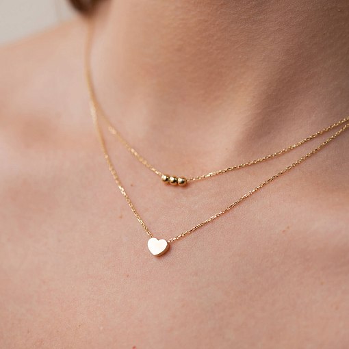 Подвійне золоте кольє 