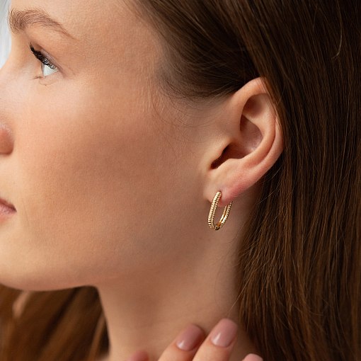 Серьги "Alisia" в желтом золоте с09221 2