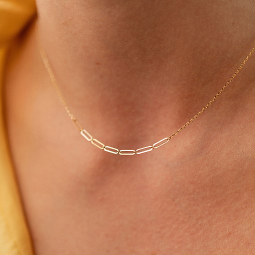 Кольє - ланцюжок в жовтому золоті кол02382