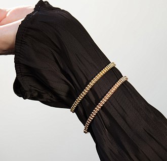 Браслет "Шарики" в красном золоте б05785 №2