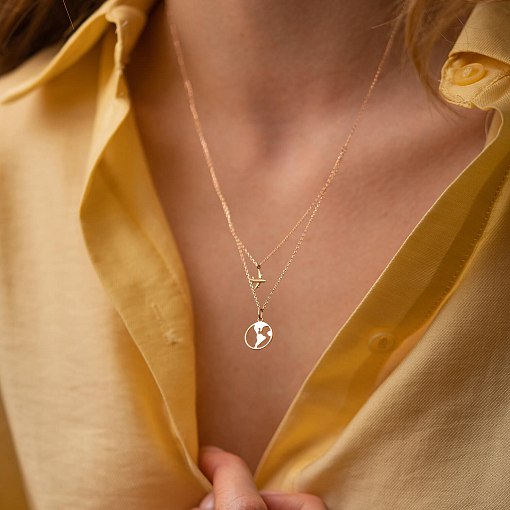 Кольє в червоному золоті 