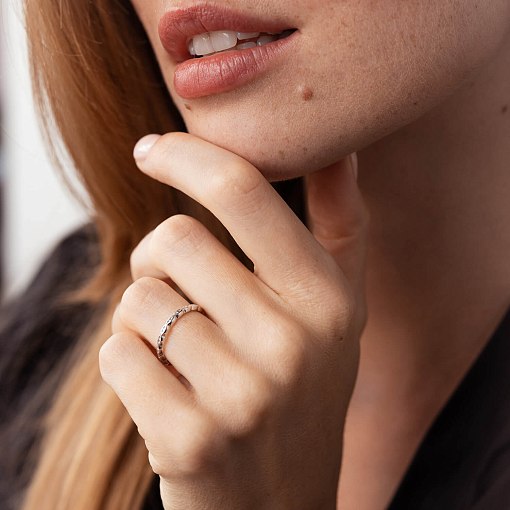 Кольцо в белом золоте к06595 6