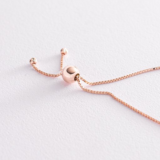 Кульковий браслет з червоного золота б04786 7