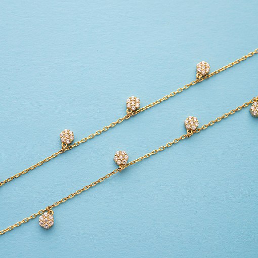 Кольє Весна в жовтому золоті кол01401 7