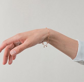 Браслет "Шарики" в красном золоте б05591 №6
