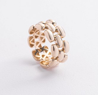 Кольцо "Charlie" в желтом золоте к08380 №3